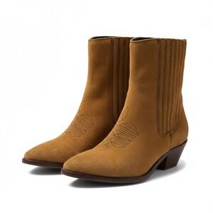 Zadig & Voltaire Suede Western Ankle Boots Size 37